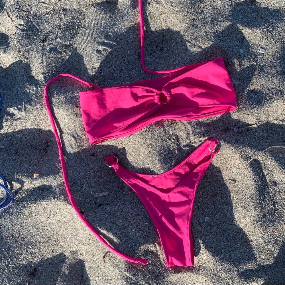 Galaxy Pink O Ring Bikini Set